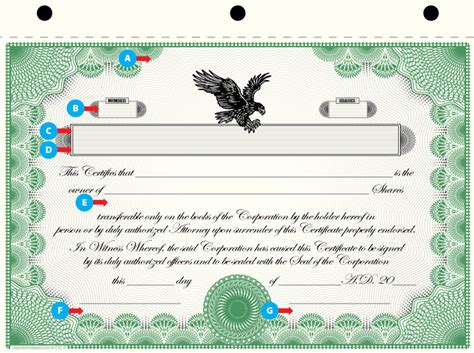 Printable Custom Stock Certificates | Exhibit Indexes