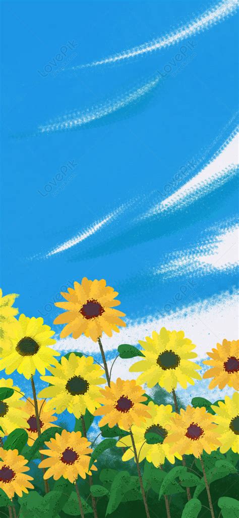 Fondo De Pantalla Móvil De Girasol Imagen de Fondo Gratis Descargar en ...