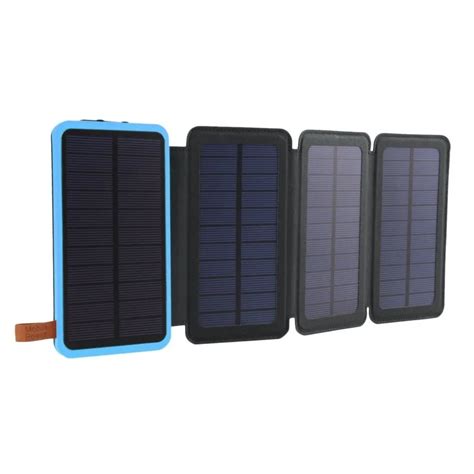 30000 mAh Solar Power Bank Waterproof Three Fold Powerbank Portable ...