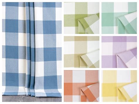 Buffalo Check Fabric by the Yard. 7 Colors. Multipurpose Usage for Home ...