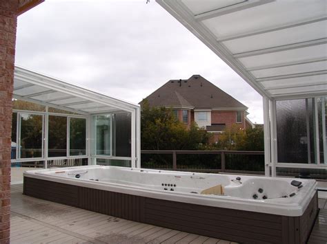 Glass Swim Spa Enclosures | Swim spa, Hot tub swim spa, Spa hot tubs