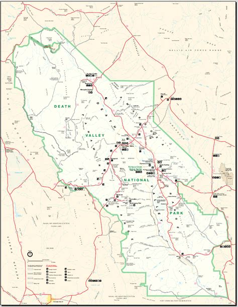 Map of Death Valley National Park : Worldofmaps.net - online Maps and ...