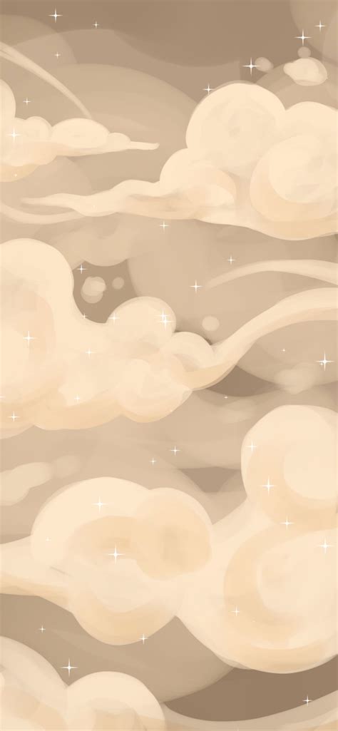 Aesthetic Clouds Beige Wallpapers - Aesthetic Beige Wallpaper for iPhone