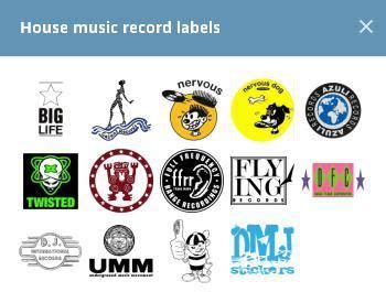 House Music Record Labels by @DMJ_Stickers | House music, Music record ...