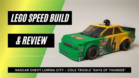 LEGO speed build "Days of Thunder" Chevrolet Lumina City NASCAR review ...