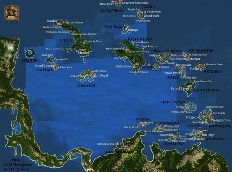 Guide - New Caribbean Maps by Cpt F. | PiratesAhoy!