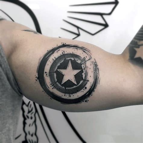 Top 70 Best Shield Tattoo Design Ideas For Men - Armor Body Art