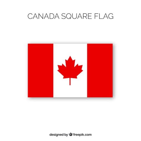 Free Vector | Square canadian flag background