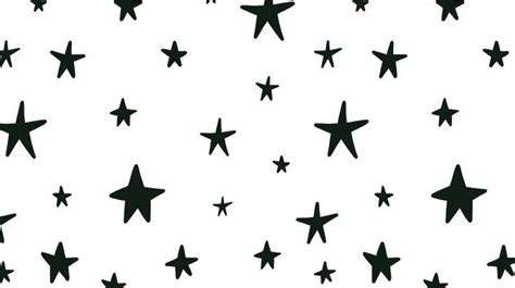 Black and White Stars Wallpaper