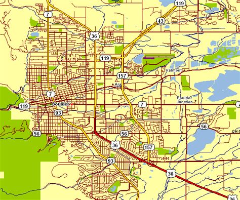 City Map of Boulder