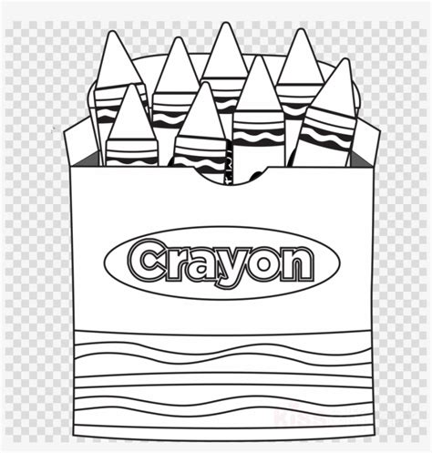 Crayon Clipart Crayon Coloring Book Clip Art - Set Of Crayons Black And ...