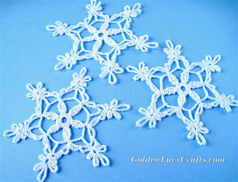 Crochet Snowflake, Free Crochet Pattern – GoldenLucyCrafts