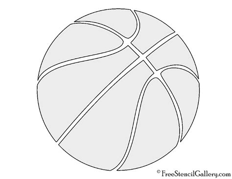 Basketball Stencil | Free Stencil Gallery