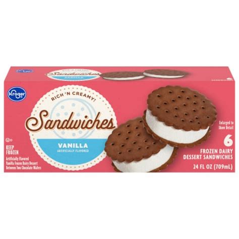 Kroger® Big Wheels Vividly Vanilla Sandwiches, 6 ct - Fry’s Food Stores