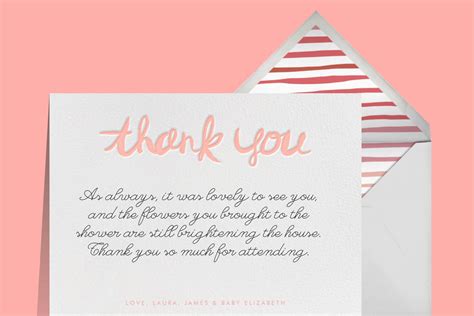 Baby Shower Thank You Card Wording Examples & Etiquette | Paperless Post