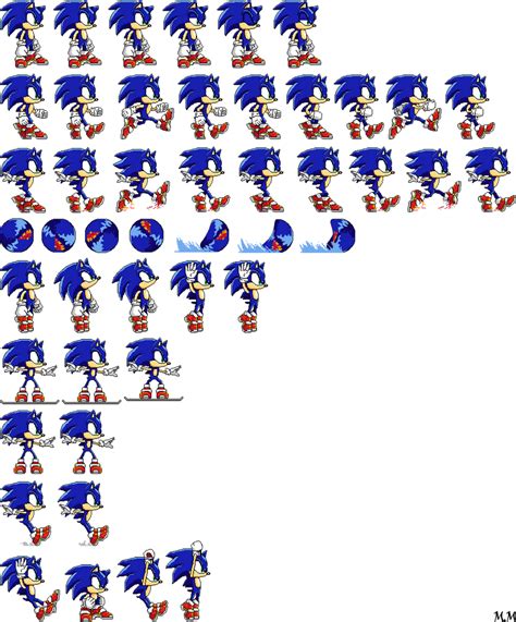 SAB2 Sonic Sprite Sheet 001 by SuperCommanderWolfy on DeviantArt