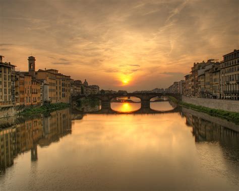 Wallpaper: Sunset on the Arno | Sunset on the Arno River (HD… | Flickr