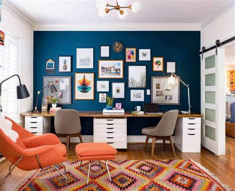 Home Office Accent Wall Ideas