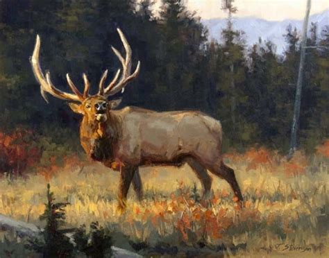 watercolor painting of elk | elk painting | Painting | Pinterest ...