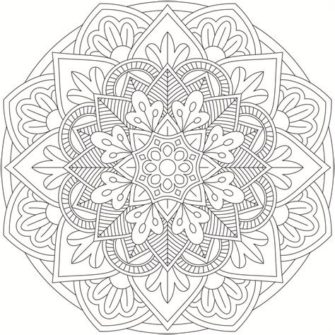 Mandala Monday Free Download To Colour In | Mandala coloring pages ...