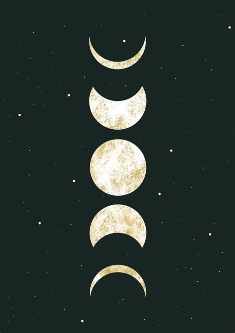 Moon Phases Drawing, Moon Phases Art, Moon Drawing, Moon Art, Lunar ...