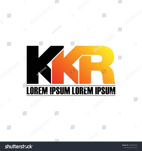 Kkr Letter Monogram Logo Design Vector Stock Vector (Royalty Free ...