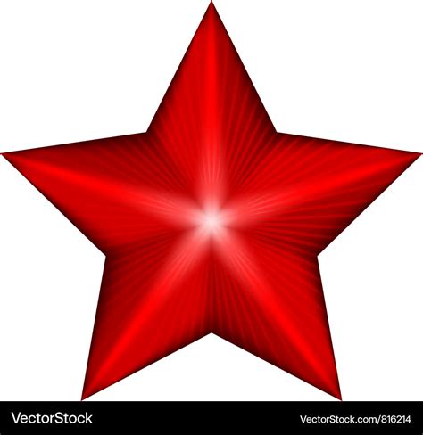 Red star Royalty Free Vector Image - VectorStock