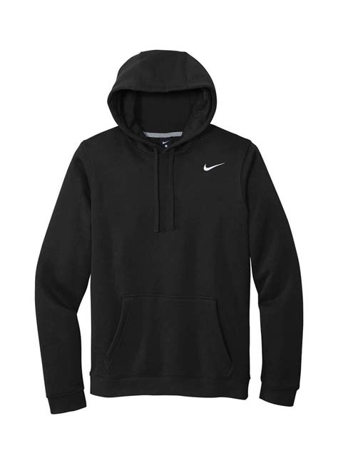 Custom Hoodies | Printed Nike Men's Team Black Club Fleece Hoodie