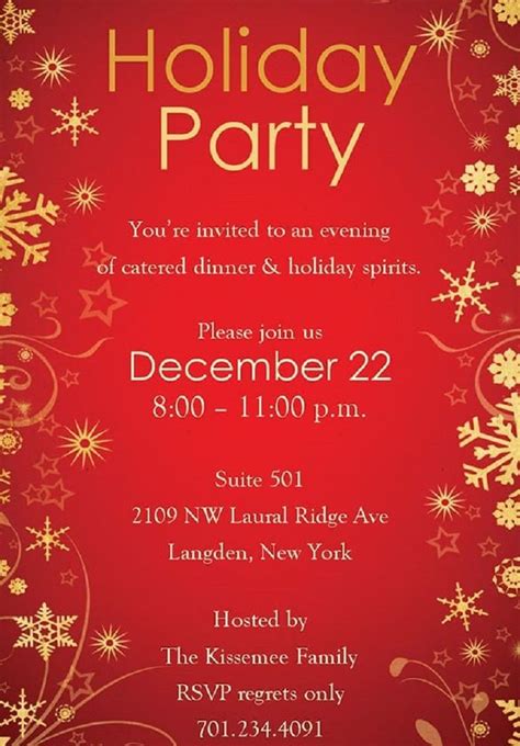 The interesting Christmas Party Invitation Back… | Christmas party ...