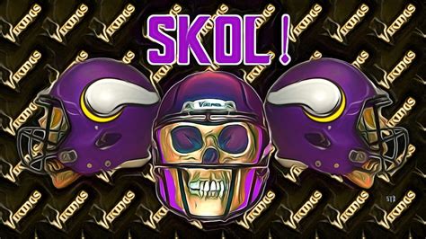 1366x768px, 720P free download | Minnesota Vikings SKOL skulls ...