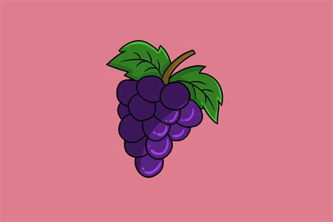 Grapes Vector Illustration Graphic by Fruito Poly · Creative Fabrica