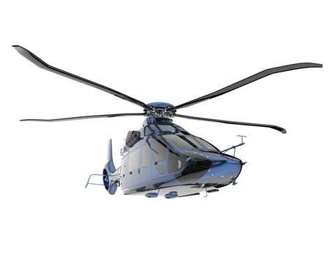 Helicopter isolated on transparent background. 3d rendering ...