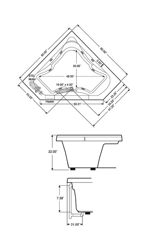 Large Jacuzzi Tub Dimensions : Cover Sizes / Hot tub sizes (standard ...