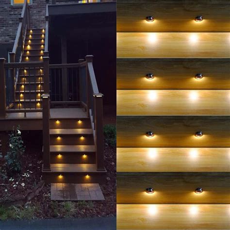 10 unidades/lote de luces LED de escalón para escalera interiores y ...