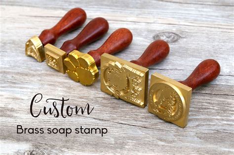 Personalized Brass Soap Stamp Custom Soap Stamp in Brass - Etsy Hong Kong