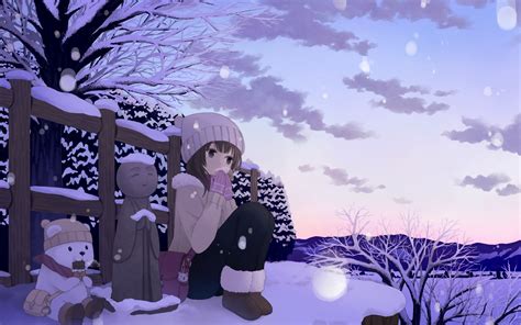 Anime Winter Scenery Wallpaper