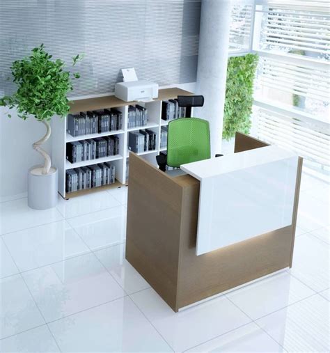 TERA Small Reception Desk w/Light Panel | Small reception desk ...