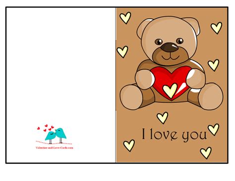 Printable Love You Cards