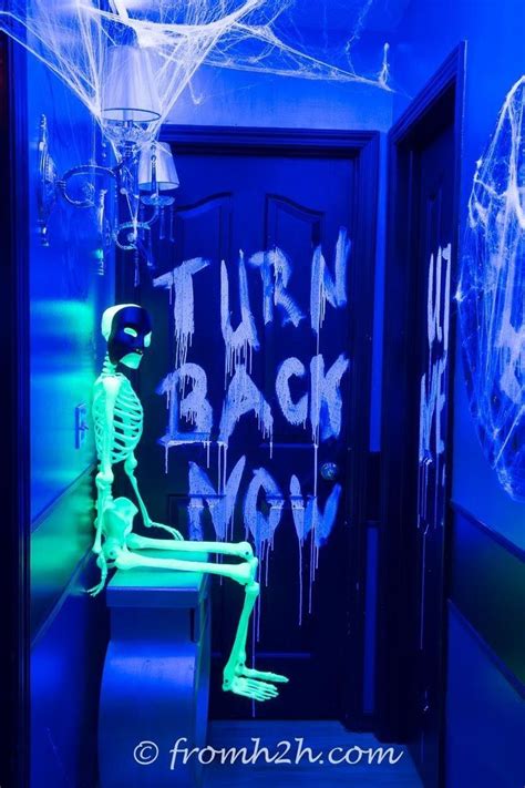 10 Easy DIY Black Light Halloween Decorations | Halloween party themes ...