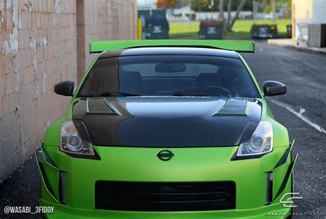 2007 Nissan 350Z 0 Carbon Fiber Hood Body Kit - 2007-2008 Nissan 350Z ...