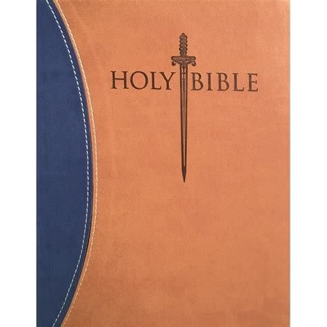 KJV Sword Study Bible Giant Print Blue Tan Ultrasoft - Walmart.com ...