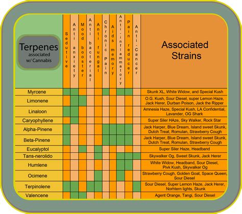 Printable Terpene Chart