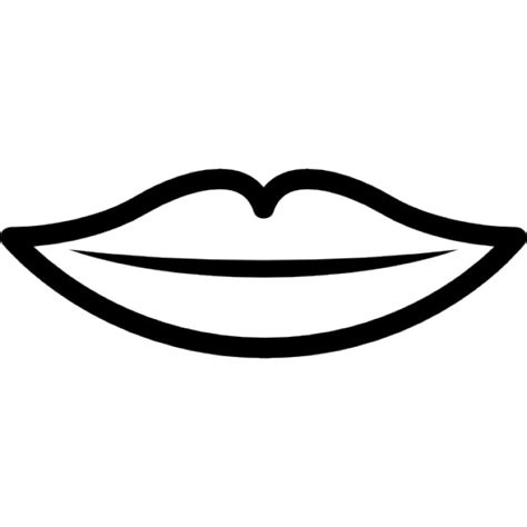 Labios delgados contornos | Descargar Iconos gratis