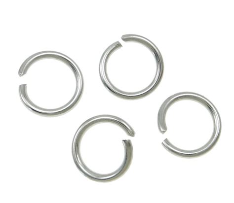 Binding ring / eyelet – stainless steel – 7x1 mm – 1 pcs open | Eyelets ...