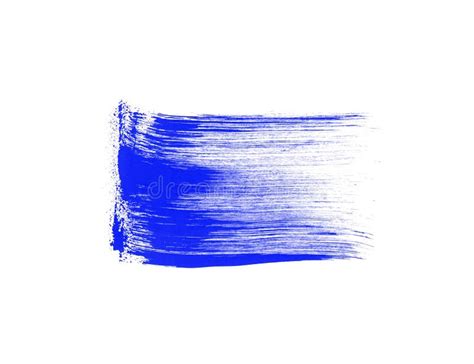 Blue Paint Brush for Draw Isolated on White Stock Illustration ...