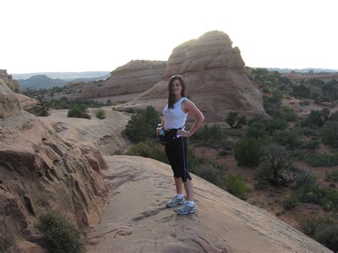 Hiking in Moab, Utah.