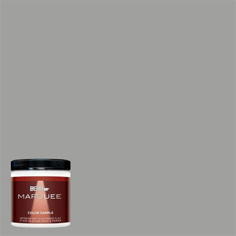 BEHR MARQUEE 8 oz. #MQ6-22 Gateway Gray Interior/Exterior Paint Sample ...