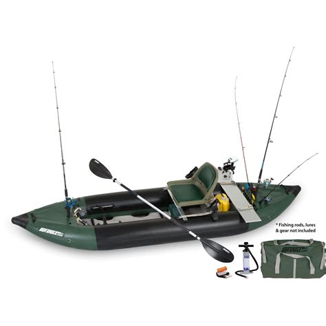 Inflatable Fishing Kayak with Trolling Motor Explorer Angler Series ...