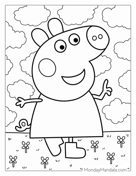 Nick Jr Peppa Pig Coloring Pages Printable