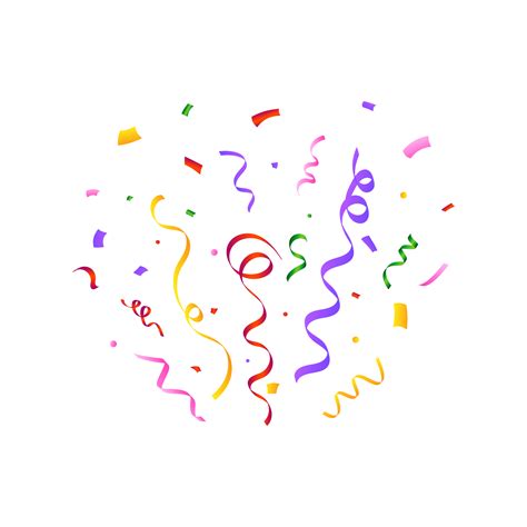 Birthday Confetti Background Png